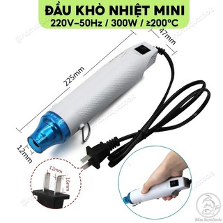 Đầu khò nhiệt / máy khò nhiệt mini 220v-200°c siêu tiện dụng