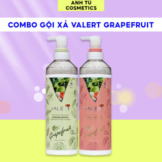 Cặp Gội Xả Bưởi Valert Grapefruit 850ml Chống Rụng Tóc Kích Thích Mọc Tóc, Anh Tú Cosmetics