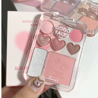 Phấn mắt má hồng highlight 3 in 1 gogo tales stick sweet heart gt609 - gogotales