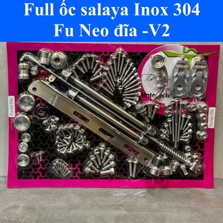 Full bộ ốc salaya inox 304 future neo đĩa, đùm