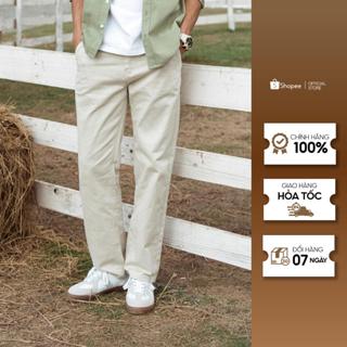 Quần dài nam Kaki cao cấp form Regular suông đứng, Quần Khaki Trouser ống đứng 01 màu Beige