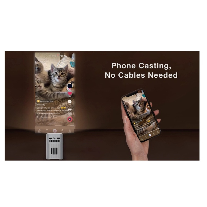 Máy chiếu Nano MỚI 9000Lumens ⭐ Máy chiếu Ultra HD 4K 1080P Văn phòng tại nhà Màn hình LCD thông minh LED Máy chiếu mini