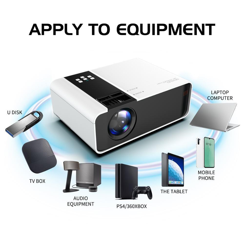 Máy chiếu G86 FULL HD 1080P Máy chiếu mini Android WIFI LCD A80 Máy chiếu Portable