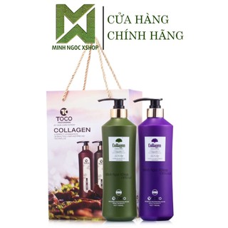 Toco Dầu Gội Xả Phục Hồi Kích Mọc Tóc Toco Collagen 785ML