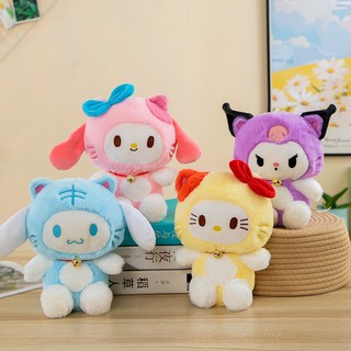 Gấu bông Kuromi Melody Sanrio, gấu bông nhỏ mini kích thước 24cm, gấu bông mèo kitty
