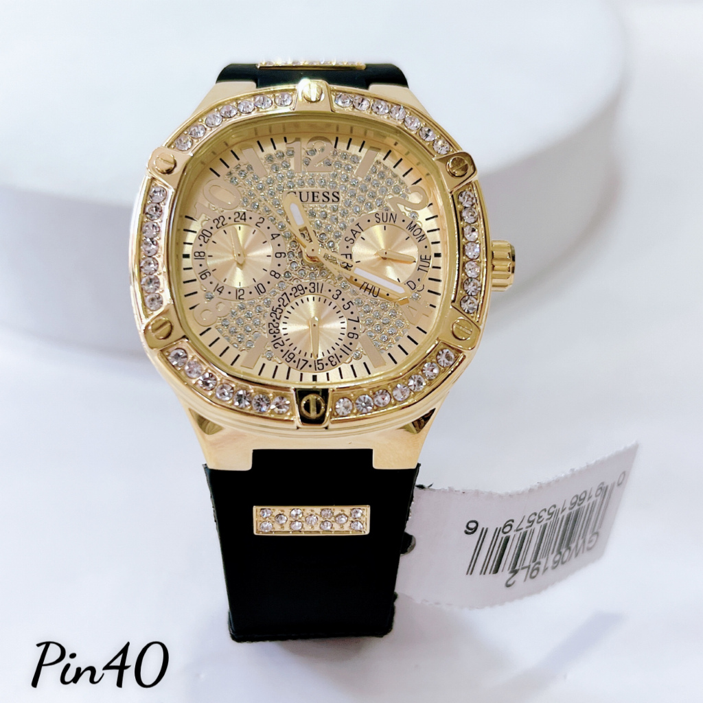 Đồng Hồ Unisex Guess GW0558L2 /GW0619L2  Dây Silicone Dây Thép - Size 40mm