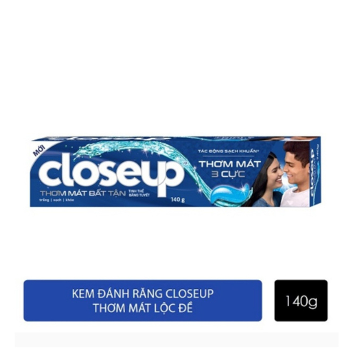 Kem đánh răng Closeup bạc hà/Băng Tuyết - Tuýp 140gr