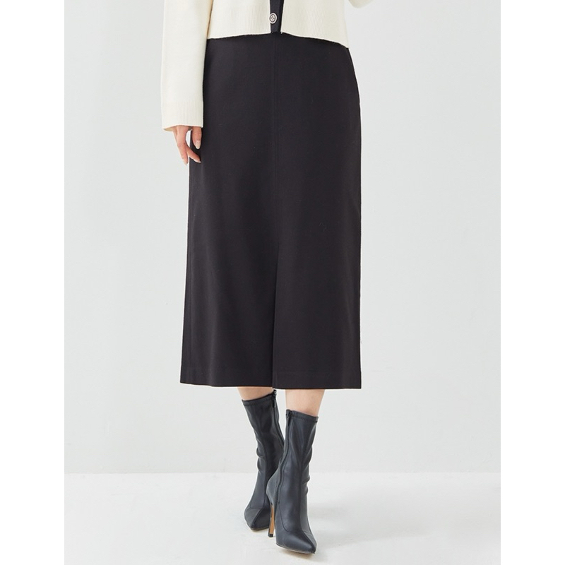 Chân váy cạp cao xẻ trước Mixxo - hàng xuất dư xịn