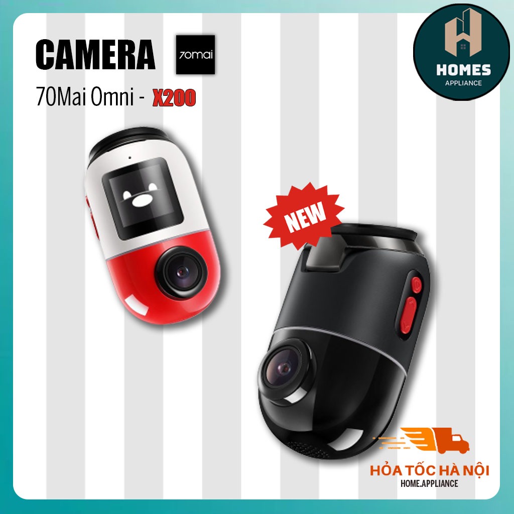 Camera hành trình 70mai Omni X200 | Camera Hành Trình Phát Hiện Chuyển Động AI ,Hỗ Trợ Định Vị GPS