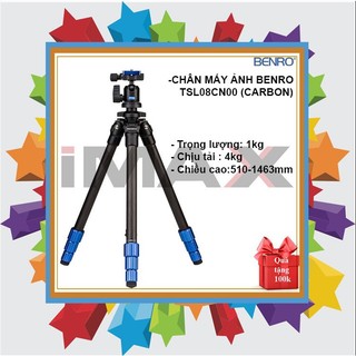 CHÂN MÁY ẢNH BENRO TSL08CN00 (CARBON) + QUÀ TẶNG