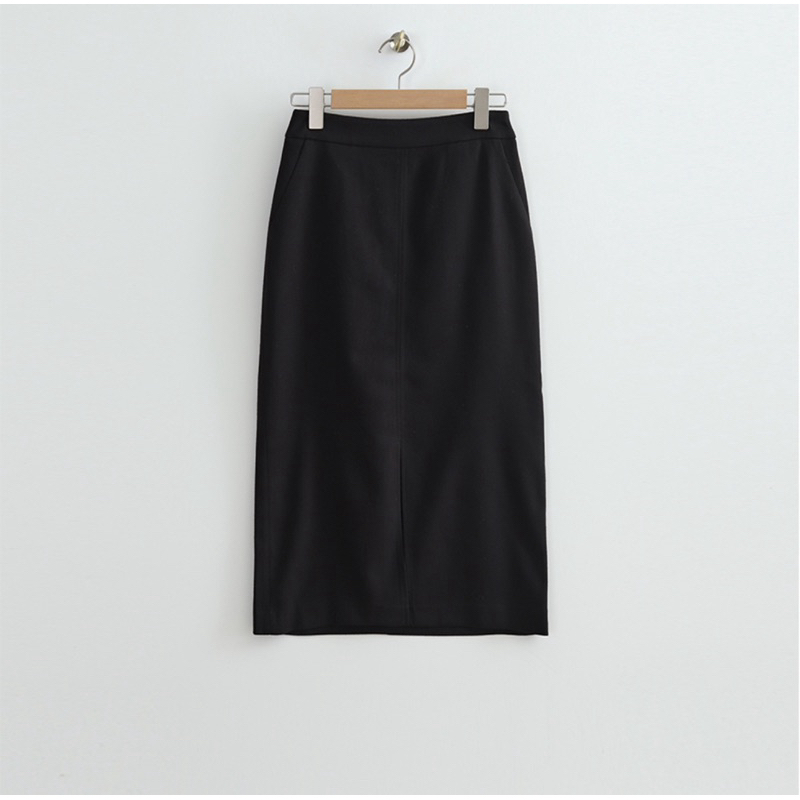 Chân váy cạp cao xẻ trước Mixxo - hàng xuất dư xịn