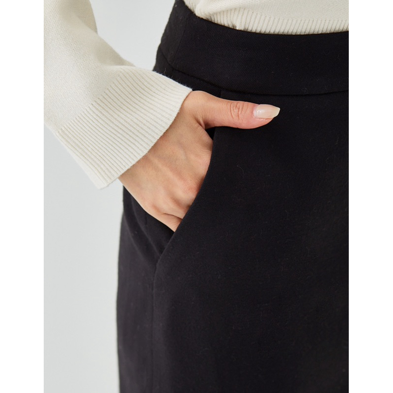 Chân váy cạp cao xẻ trước Mixxo - hàng xuất dư xịn