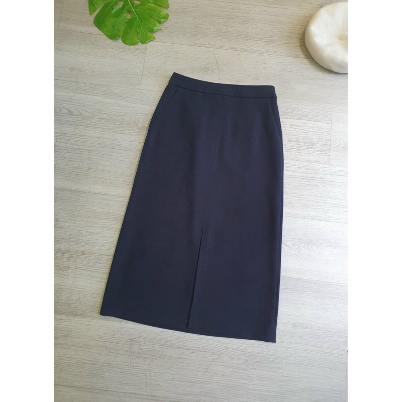 Chân váy cạp cao xẻ trước Mixxo - hàng xuất dư xịn