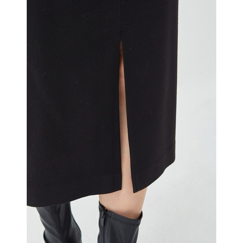 Chân váy cạp cao xẻ trước Mixxo - hàng xuất dư xịn