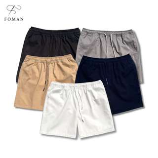 Quần Short Nam FOMAN vải Kaki Nhung Cao cấp co giãn, form dáng trẻ trung, năng động, lịch lãm