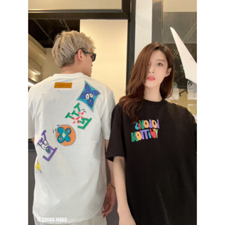 Áo Thun LV Nam Nữ Cao Cấp Hottrend 2023 - Áo Phông Unisex 100% Cotton 2 chiều LV 7 Màu