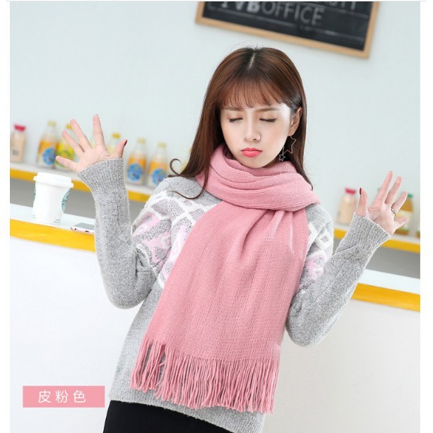 Khăn len nữ cho mùa đông ấm áp 30cmx200cm