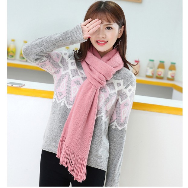 Khăn len nữ cho mùa đông ấm áp 30cmx200cm