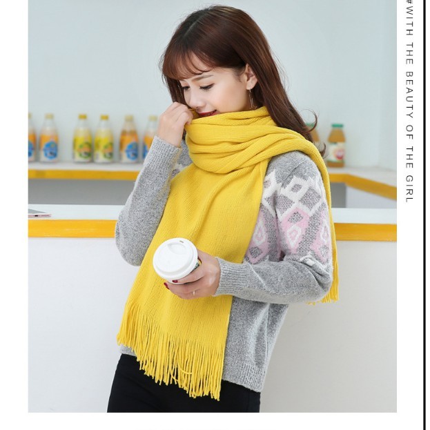 Khăn len nữ cho mùa đông ấm áp 30cmx200cm
