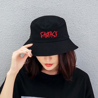Mũ Xô Bucket Màu trơn Thêu chữ Nón Tai Bèo Vành ngắn Mũ Nón Xô Ulzzang Phong cách Hàn Quốc
