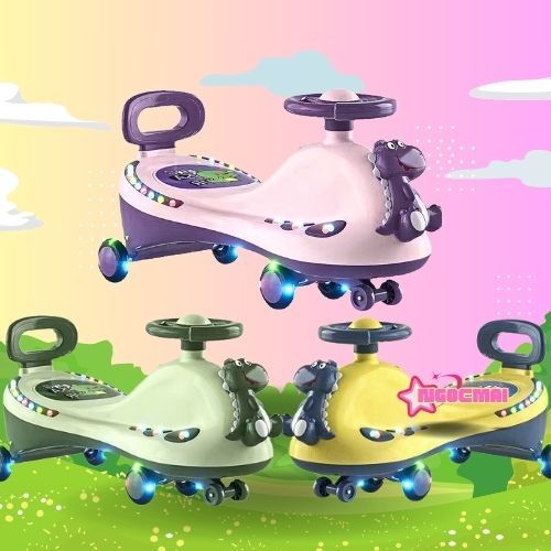 👉Xe lắc cho bé mẫu mới , Xe lắc chòi chân có nhạc và đèn cho bé từ 1-6 tuổi / .