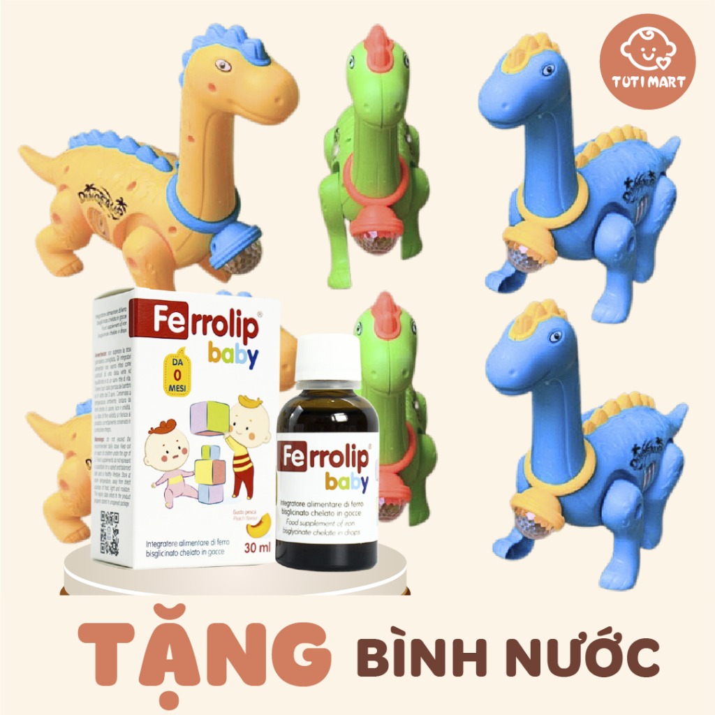 Sắt Ferrolip Baby dạng siro vị đào thơm ngon lọ 30 mL