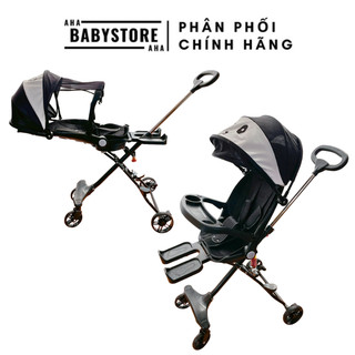 [XẢ KHO GIÁ TỐT] Xe đẩy gấp gọn 2 chiều có mái che M9 màu đen