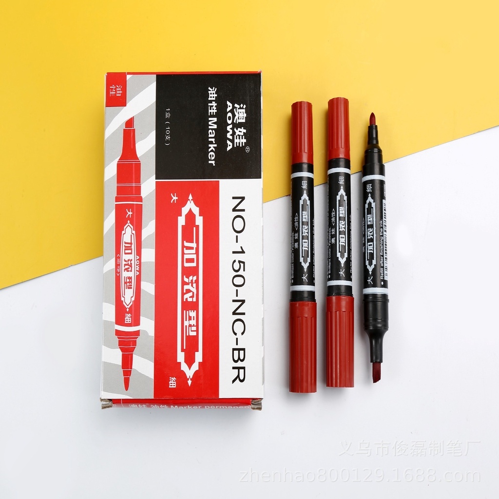 Bút lông dầu 2 đầu - Bút dạ nhanh khô không trôi giá rẻ P0625