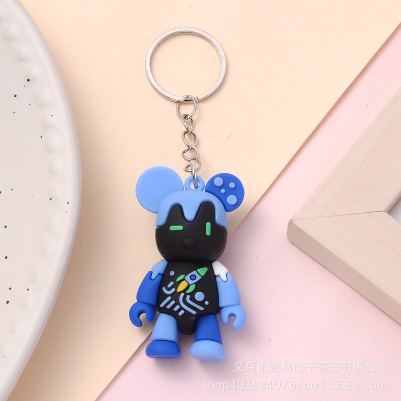 Móc Khoá Gấu Sắc Màu Đáng Yêu