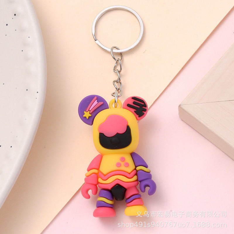 Móc Khoá Gấu Sắc Màu Đáng Yêu