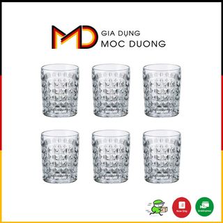 Bộ 6 cốc pha lê Bohemia Diamond 230ml sản xuất tại Séc - Đỉnh cao của pha lê cao cấp