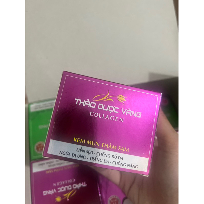 KEM MỤN THÂM SẠM THẢO DƯỢC VÀNG COLLAGEN 15g