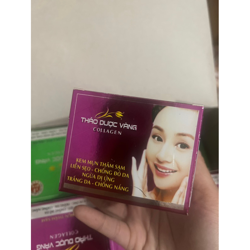 KEM MỤN THÂM SẠM THẢO DƯỢC VÀNG COLLAGEN 15g