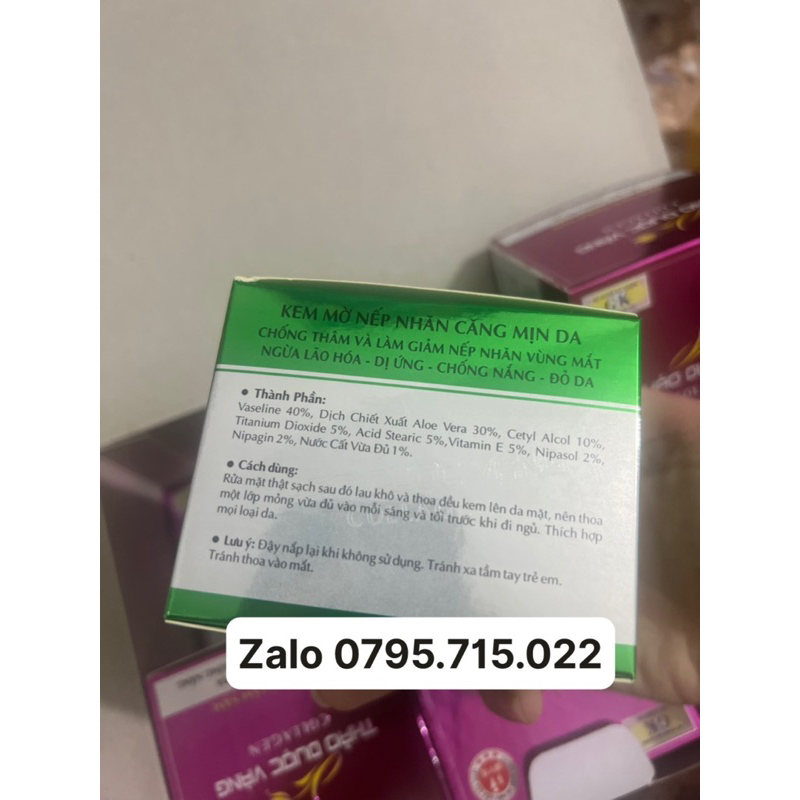 KEM THẢO DƯỢC VÀNG COLLAGEN LÀM MỜ VẾT NHĂN 15g