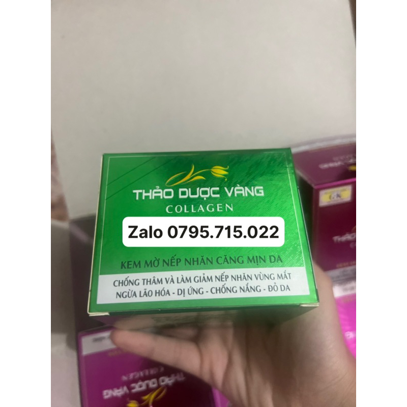 KEM THẢO DƯỢC VÀNG COLLAGEN LÀM MỜ VẾT NHĂN 15g