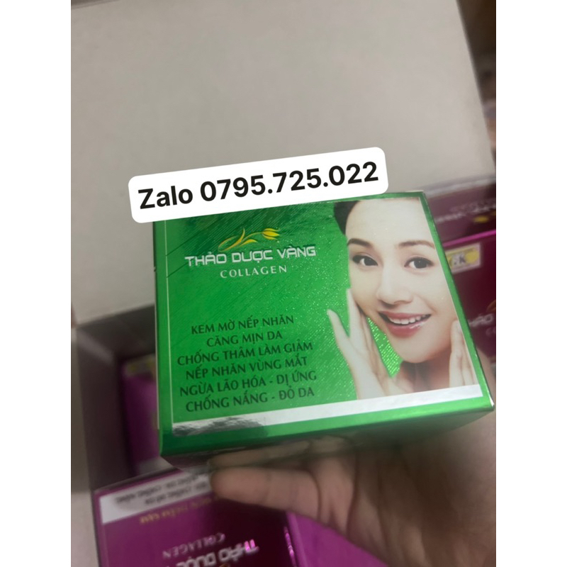 KEM THẢO DƯỢC VÀNG COLLAGEN LÀM MỜ VẾT NHĂN 15g
