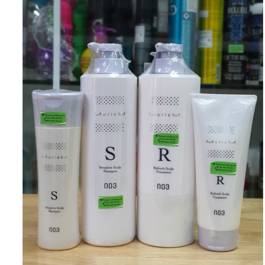 DẦU GỘI XẢ GIẢM DẦU , CHỐNG RỤNG MURIEM 003 S CHO DA ĐẦU NHẠY CẢM 250ml - 600ml