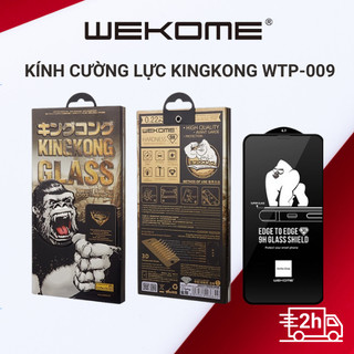  Kính cường lực Kingkong iP hộp sắt 009 WK không hộp trần dán full cho IP 7 8 X XS Max 11 12 Pro 13 13pro 14