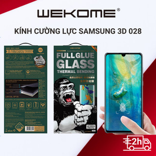 Kính cường lực SAMSUNG 3D WEKOME 028 trong suốt, bảo vệ màn hình tuyệt đối dành cho S8 S8+ S9 S9+ S10 S10+ NOTE 8 9