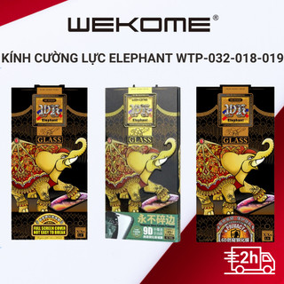  Kính cường lực voi Elephant 9D bảo vệ cạnh viền điện thoại iphone, hộp sắt chính hãng WEKOME 032 018 019