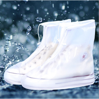 Túi Ủng Bọc Giày Đi Mưa Chống Bẩn Nam Và Nữ, Giày Nhựa Chống Nước Chống Trượt Màu Trắng Trong