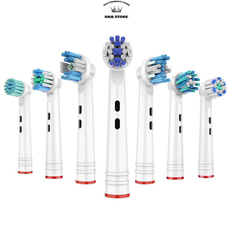 Set 4 Đầu Bàn Chải Thay Thế Cho Bàn Chải Điện Oral-B Chăm Sóc Răng Miệng