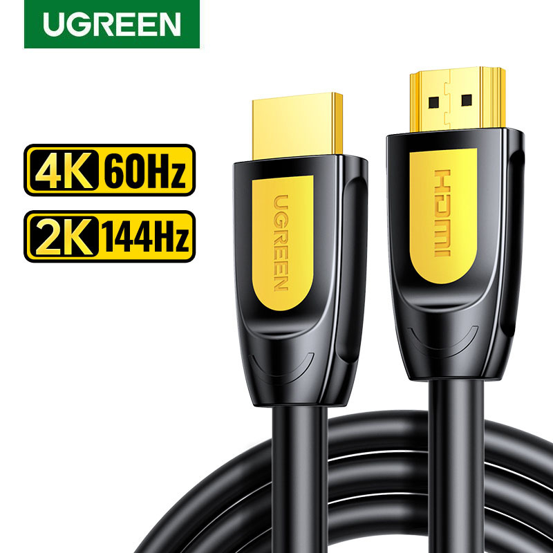 Dây cáp HDMI 2.0 Ugreen hỗ trợ 4K cho hình ảnh sắc nét, đường truyền tín hiệu ổn định, bảo hành 12 tháng