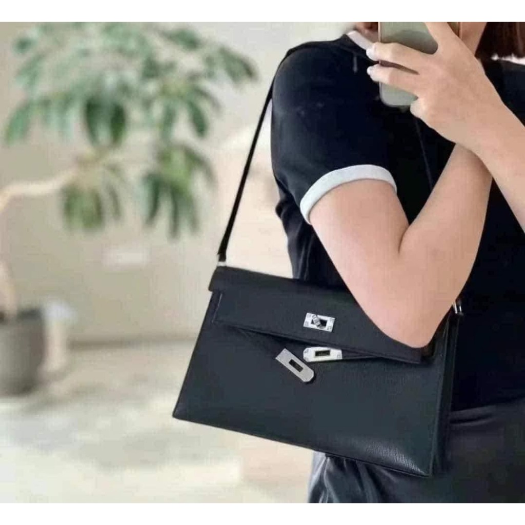 Túi đeo chéo HE Kelly ss2023 22cm - 3 mầu   full box + túi vải kèm ảnh thật tự chụp
