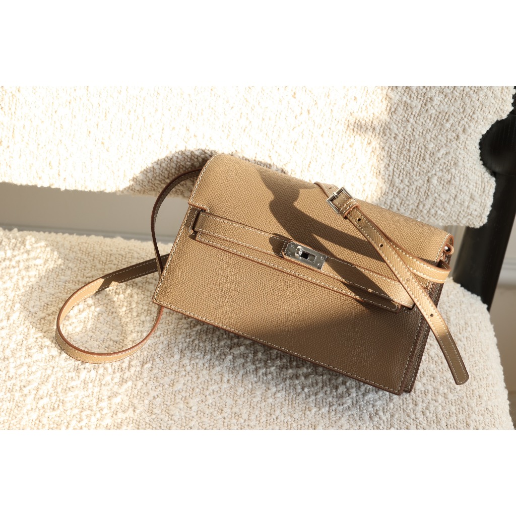 Túi đeo chéo HE Kelly ss2023 22cm - 3 mầu   full box + túi vải kèm ảnh thật tự chụp