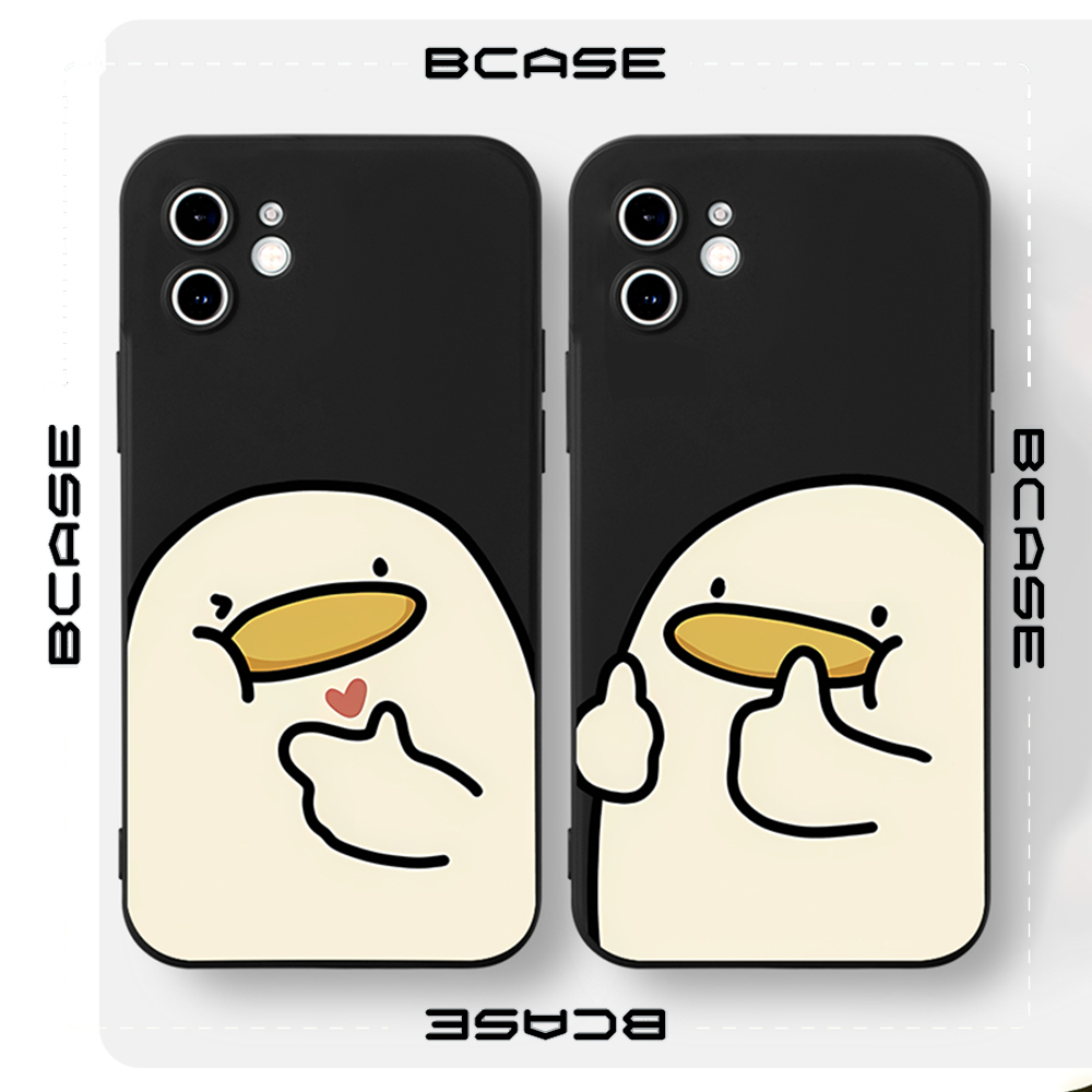 Ốp lưng iphone Bcase cặp đôi vịt béo siêu dễ thương Iphone 14 13 12 11 Pro Promax 6S 7 8 Plus X XR XSMax qh6033