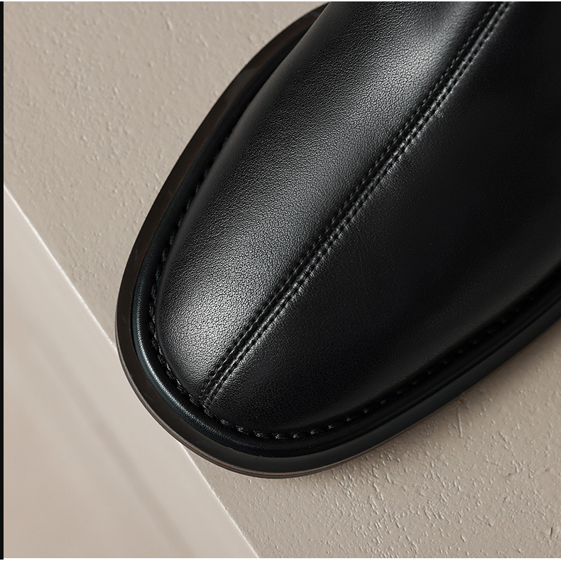 Giày boot nữ cổ ngắn, đế hình vuông thấp 4.5cm, GÓT GIÀY CÓ ĐƯỜNG GÂN cho style SANG CHẢNH GBN14