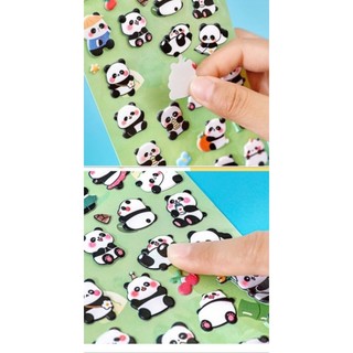 Hình dán sticker 3D gấu trúc panda