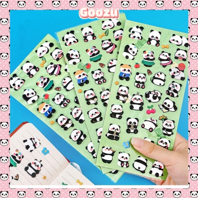 Hình dán sticker 3D gấu trúc panda