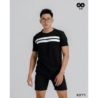 Áo Thun Nam Sọc Ngang 100% Cotton - X077